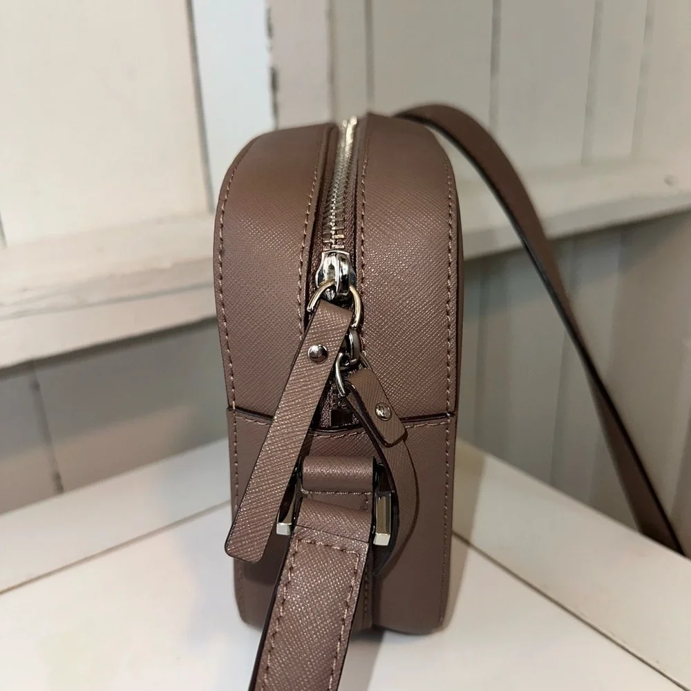 Kate Spade Spring Newbury Crossbody Bag Brown Silver Accents Capsule Wardrobe